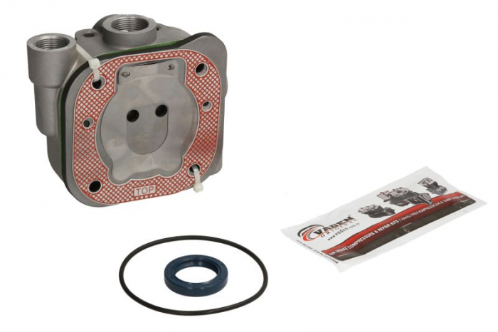 Chiulasa compresor Potriveste 4111455070 (complet) MAN EL 10.150 F,10.150 FL/10.150 FK/10.150 FOC/10.150 HOCL/10.153 F/10.153 FA/10.153 LAEK/10.153 LC,10.153 LLC/10.153 LK/10.153 LLS/10.163 F/10.163 [2]
