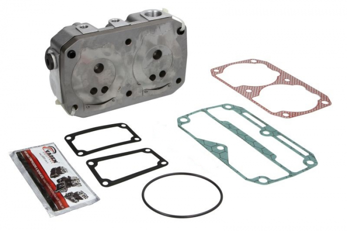 Chiulasa compresor Potriveste LK4936, LP4857 (complet) IVECO EUROTECH MH 180 E 24/180 E 24 K/180 E 27/180 E 27 K/180 E 30 R/180 E 34/180 E 34 R/180 E 38/180 E 42/190 E 24/190 E 24 K/190 E 24, 190 E [2]