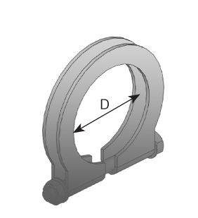 Clema esapament (132mm-128mm, aluminiu) potrivit IVECO STRALIS I F2BE0681A-F3AE0681H dupa 2003 [2]