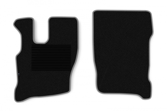 Covor podea camion potrivit IVECO, sofer + pasager, velur, 2 bucati (material - velur, culoare - gri) potrivit IVECO EUROCARGO I-III 1991-2015 [1]