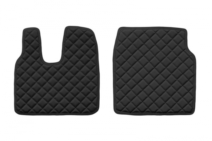 Covor podea camion potrivit MAN, cabina L, XL ECO-LEATHER, set 3 buc. (material - eco-piele, culoare - negru) potrivit MAN TGL dupa 2016 [2]