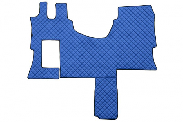 Covor podea camion potrivit MERCEDES, cabina SOLO STAR, ECO-LEATHER, 1 bucata (material - eco-piele, culoare - albastru) potrivit MERCEDES ACTROS MP4 / [1]