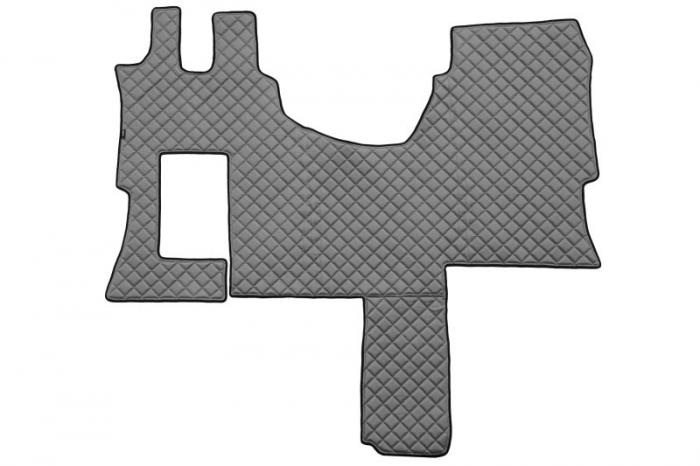 Covor podea camion potrivit MERCEDES, cabina SOLO STAR, ECO-LEATHER, 1 bucata (material - eco-piele, culoare - gri) potrivit MERCEDES ACTROS MP4 / MP5 0 [1]