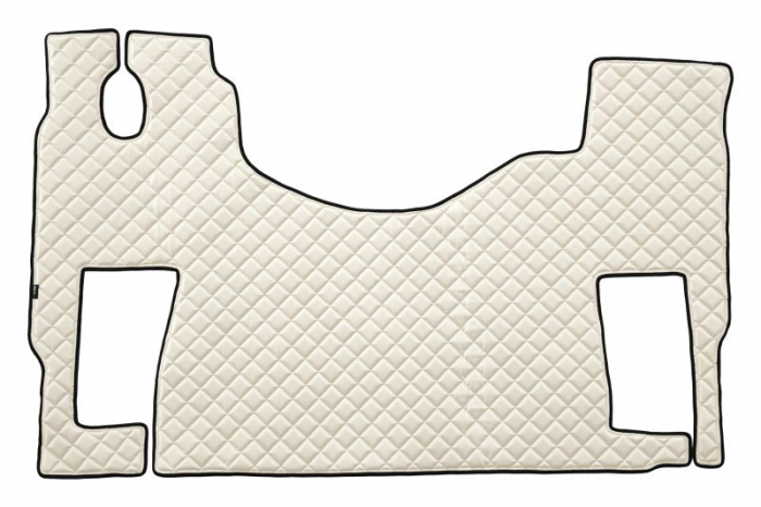 Covor podea camion potrivit MERCEDES, cu scaun pivotant pasager podea plata, ECO-LEATHER, 1 bucata (material - eco-piele, culoare - gri) Actros [1]