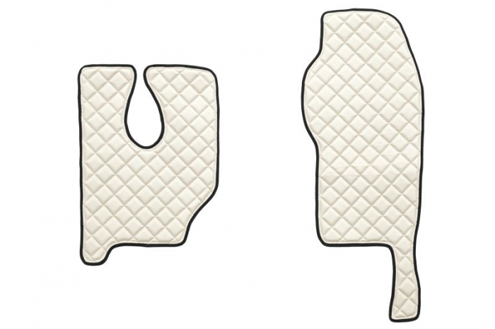 Covor podea camion potrivit MERCEDES, Scaun fix pentru pasager tunel inalt, ECO-LEATHER, set 3 buc. (material - eco-piele, culoare - bej)  [2]