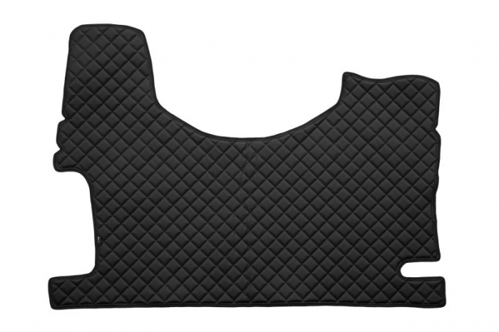 Covor podea camion potrivit MERCEDES, Scaun fix pentru pasager tunel inalt, ECO-LEATHER, set 3 buc. (material - eco-piele, culoare - negru) [3]