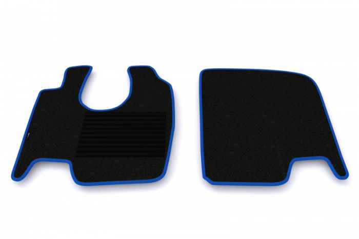 Covor podea camion potrivit MERCEDES, sofer + pasager, velur, 2 bucati (material - velur, culoare - albastru) potrivit MERCEDES ATEGO, ATEGO 2, ATEGO 3, AXOR dupa 1998 [2]