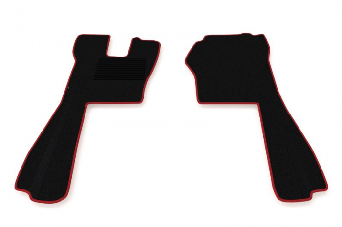 Covor podea camion potrivit SCANIA, scaun pneumatic pentru pasageri, sofer + pasager, velur, 2 bucati (material - velur, culoare - rosu) potrivit SCANIA P,G,R,T dupa 2004 [2]