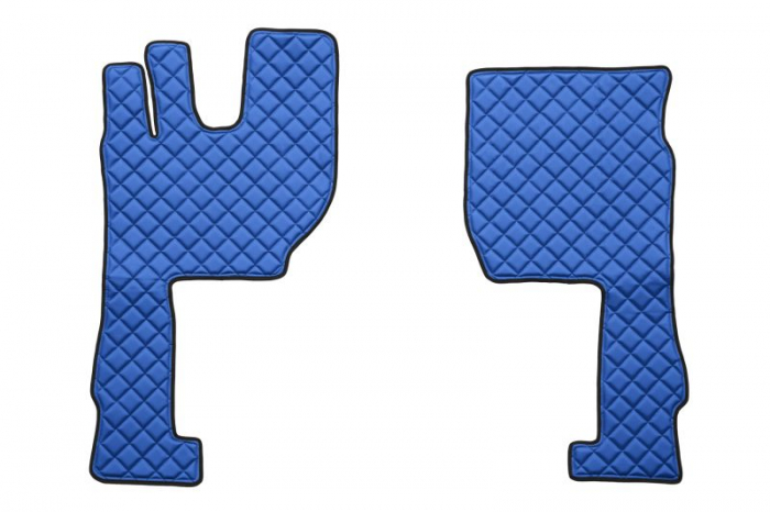 Covor podea camion potrivit VOLVO, ECO-LEATHER, set 3 buc. (material - eco-piele, culoare - albastru, transmisie automata) potrivit VOLVO FH16 II dupa 2014 [2]