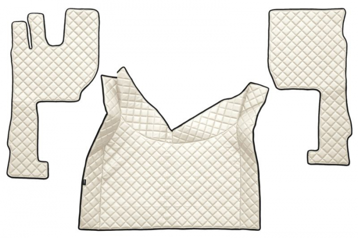 Covor podea camion potrivit VOLVO, ECO-LEATHER, set 3 buc. (material - eco-piele, culoare - bej, transmisie automata) potrivit VOLVO FH16 II dupa 2014 [1]