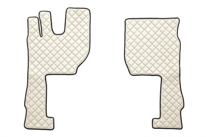 Covor podea camion potrivit VOLVO, ECO-LEATHER, set 3 buc. (material - eco-piele, culoare - bej, transmisie automata) potrivit VOLVO FH16 II dupa 2014 [2]
