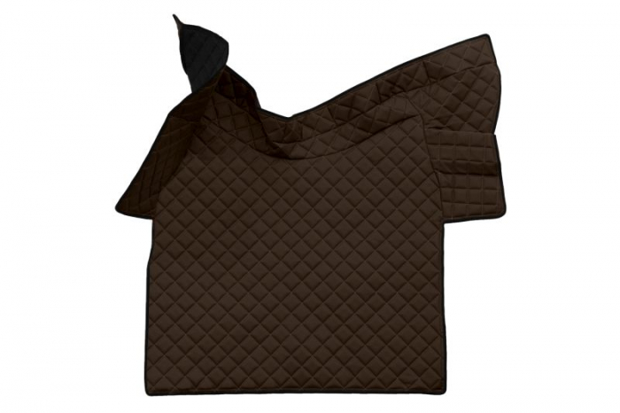 Covor podea camion potrivit VOLVO tunel central ECO-LEATHER, 1 bucata (material - eco-piele, culoare - maro, fara compartiment in carcasa cutiei de viteze) [1]