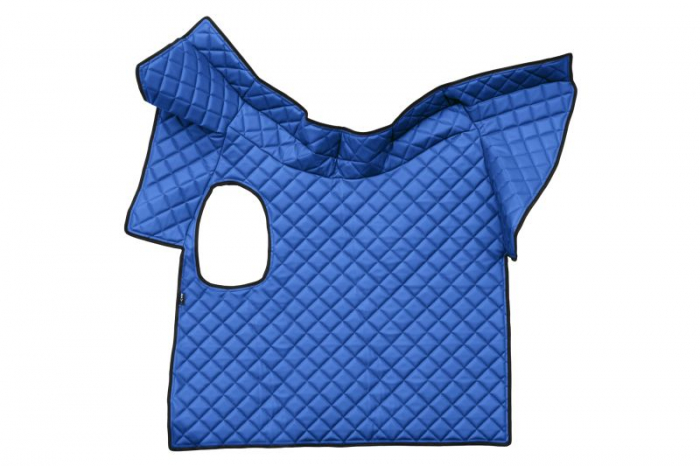 Covor podea camion potrivit VOLVO, ECO-LEATHER, set 3 buc. (material - eco-piele, culoare - maro, fara compartiment in carcasa cutiei de viteze) [3]