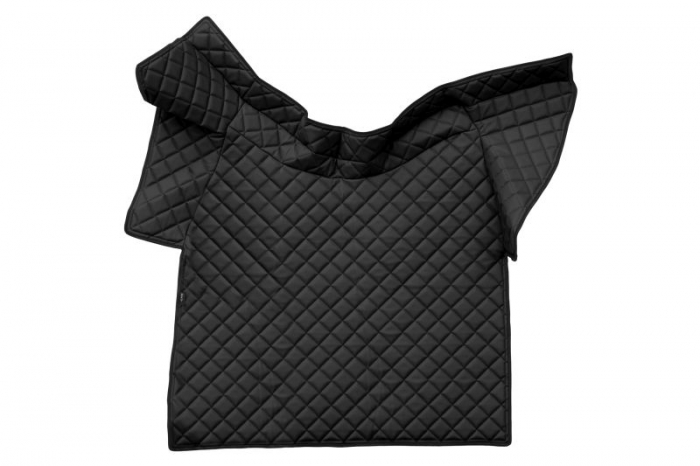Covor podea camion potrivit VOLVO, ECO-LEATHER, set 3 buc. (material - eco-piele, culoare - negru, fara compartiment in carcasa cutiei de viteze) [3]