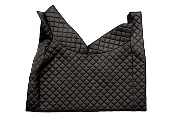 Covor podea camion potrivit VOLVO, ECO-LEATHER, set 3 buc. (material - eco-piele, culoare - negru/rosu, transmisie automata) potrivit VOLVO FH16 II dupa 2014 [3]