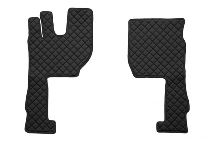 Covor podea camion potrivit VOLVO, ECO-LEATHER, set 3 buc. (material - eco-piele, culoare - negru, transmisie automata) potrivit VOLVO FH16 II dupa 2014 [2]