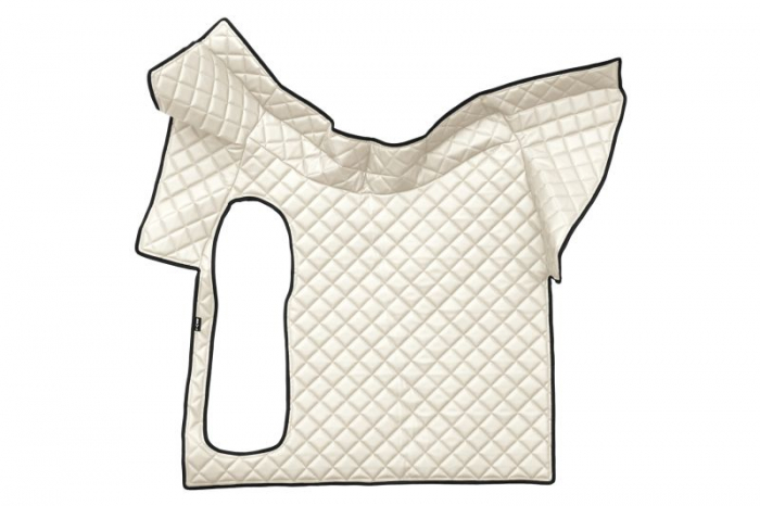Covor podea camion potrivit VOLVO, fara compartiment in carcasa cutiei de viteze, ECO-LEATHER, set 3 buc. (material - eco-piele, culoare - gri) [3]