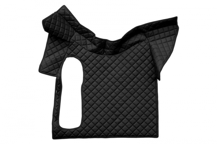 Covor podea camion potrivit VOLVO, fara compartiment in carcasa cutiei de viteze, ECO-LEATHER, set 3 buc. (material - eco-piele, culoare - negru) [3]
