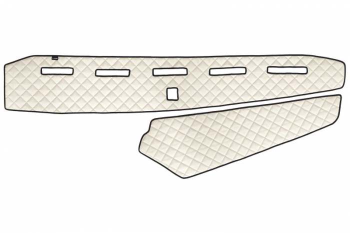 Covoras bord (fara locas senzor) bej, ECO-piele, ECO-LEATHER potrivit VOLVO FH16 II dupa 2014 [1]