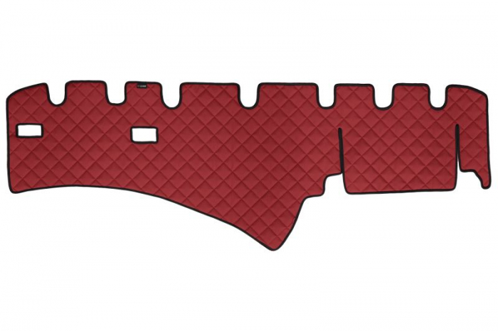 Covoras bord rosu, ECO-piele, ECO-LEATHER potrivit SCANIA L,P,G,R,S, P,G,R,T dupa 2004 [1]