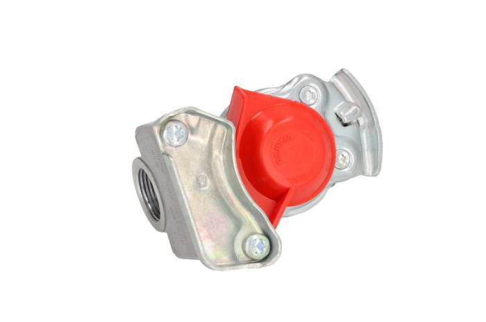 Cupla pneumatica (Dimensiune filet M22x1,5mm, culoare rosu, valva inclusa, aplicatie tractor) [2]