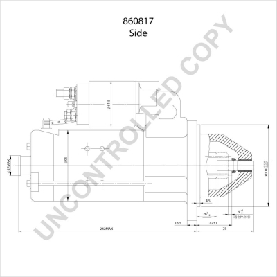 Electromotor (24V, 4kW) IVECO EUROCARGO I-III, M, P/PA, ZETA; SCANIA 2, 3, 4 8060.05.246-DSC9.15 intre 1979-2015 [4]