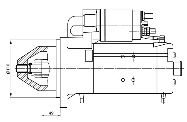 Electromotor (24V) DAF; SOLARIS [4]