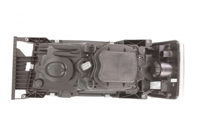 Far dreapta 4*LED/8*LED/H1/H21W/H7, electric, crom, cu Semnalizator, fundal: crom, culoare Semnalizator: portocaliu SCANIA P,G,R,T dupa 2012 [2]