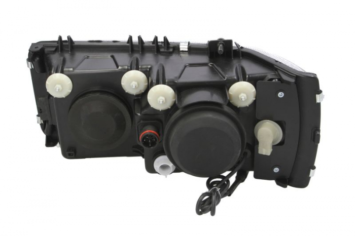 Far dreapta D2S/H1/PY21W/W5W, electric, fara invertor, fundal: crom, culoare Semnalizator: alba DAF CF 65, CF 75, CF 85, XF 105, XF 95 dupa 2001 [2]