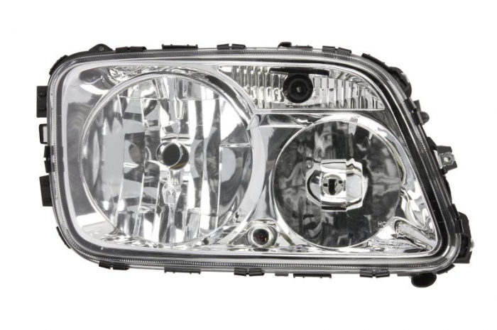 Far dreapta H1/H7/PY21W/W5W, manual, fundal crom, culoare Semnalizator transparent MERCEDES ACTROS MP2 / MP3 dupa 2002 [1]
