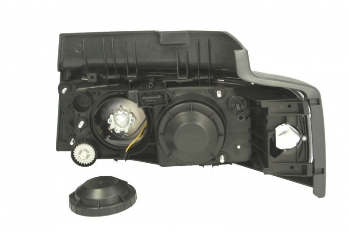 Far dreapta H1/P21W/W5W, manual cu semnalizator si rama fundal argintiu, culoare Semnalizator portocaliu RVI MIDLUM dupa 2000 [2]