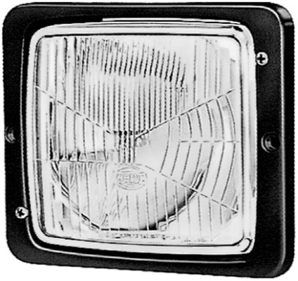 Far universal (H4/T4W, 12/24V, latime 173mm, inaltime 144mm, plastic, negru) [1]