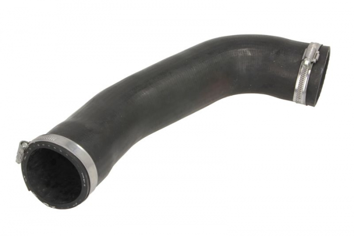 Furtun cauciuc sistem racire (la radiatorul motorului, cabina din mijloc; cu cleme; cu retarder; pentru transmisie manuala, 59mm/63mm, lungime: 430mm) EURO 6 se potrivește [1]
