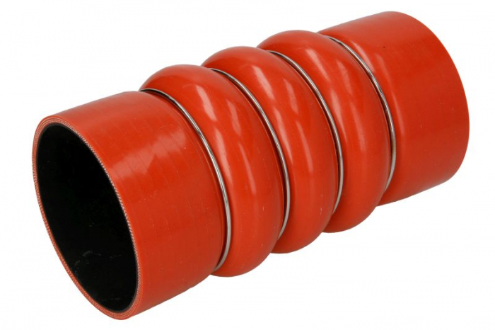 Furtun intercooler (Partea evacuarii, 88mmx200mm, rosu) potrivit IVECO S-WAY, STRALIS I, STRALIS II, TRAKKER I, TRAKKER II, X-WAY F2BE0681F-F3HFL611G 04.04- [1]