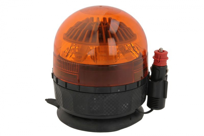 Girofar (portocaliu, 10/30V, LED, fixare magnetica, nr programe 1, flash dublu; cu cablu si priza alimentare bricheta) [1]