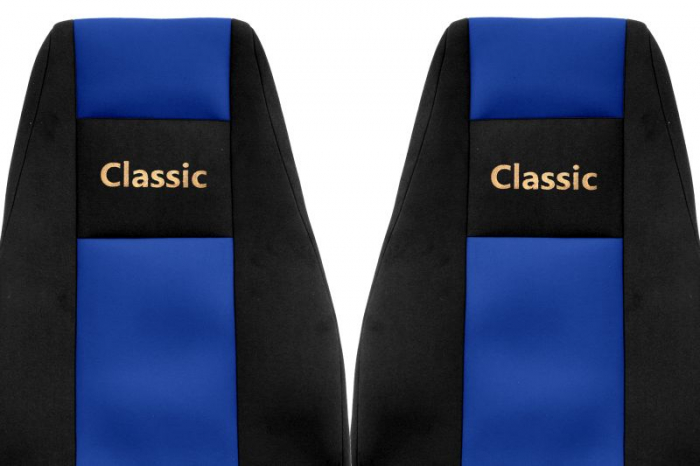 Huse scaun camion Classic (albastru, material velur, serie CLASSIC, centura pasager asamblata in scaun) Renault Trucks Magnum [2]