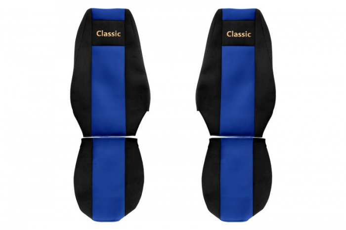 Huse scaun camion Classic (albastru, material velur, serie CLASSIC, centura pasager asamblata in scaun ) Renault Trucks Premium [1]