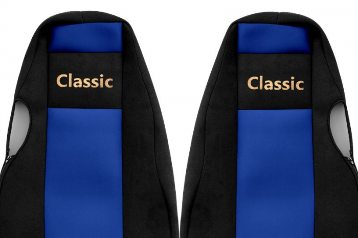 Huse scaun camion Classic (albastru, material velur, serie CLASSIC, centura pasager asamblata in scaun ) Scania 4 [2]