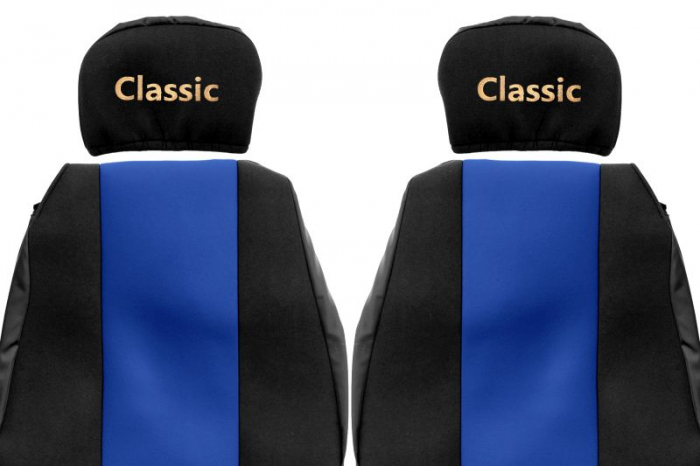 Huse scaun camion Classic (albastru, material velur, serie CLASSIC, centura pasager asamblata in scaun tetiera reglabila ) Scania 4 [2]