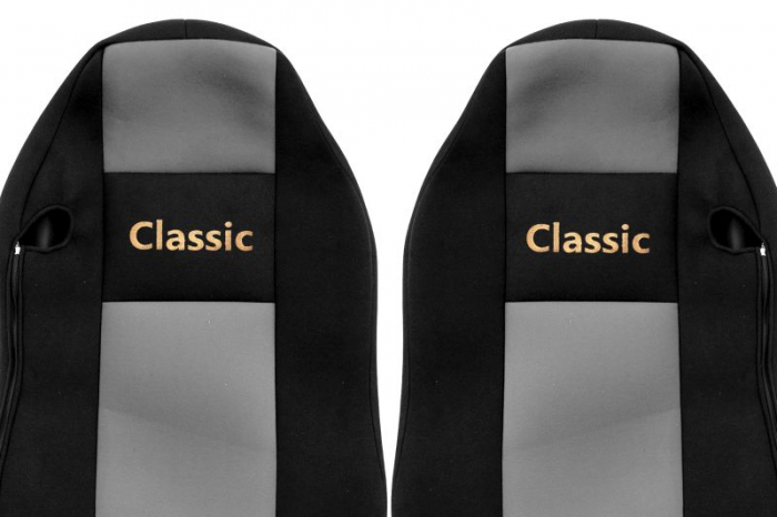 Huse scaun camion Classic (gri, material velur, serie CLASSIC, centura pasager asamblata in scaun ) MAN TGX [2]