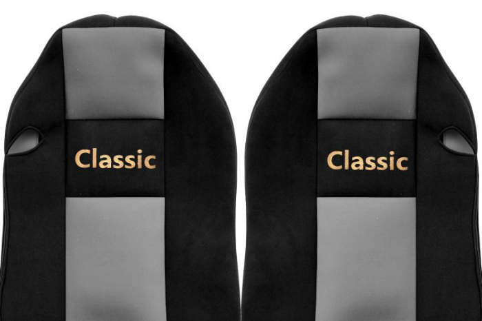Huse scaun camion Classic (gri, material velur, serie CLASSIC, centura pasager asamblata in scaun) Mercedes Actros [2]
