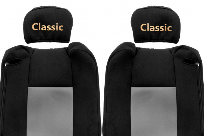 Huse scaun camion Classic (gri, material velur, serie CLASSIC, centura pasager asamblata in scaun tetiera reglabil) Renault Trucks T [2]