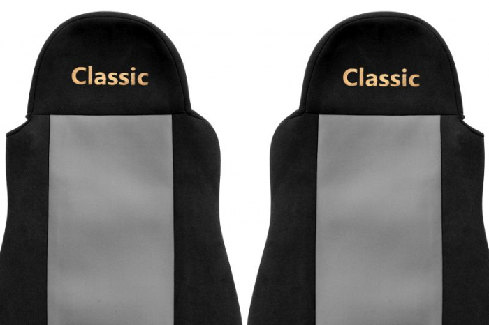 Huse scaun camion Classic (gri, material velur, serie CLASSIC) potrivit DAF XF 105; XF 95 [2]