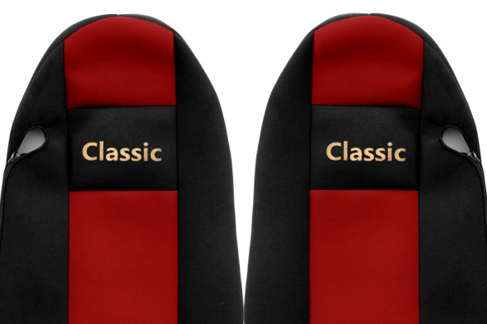 Huse scaun camion Classic (rosu, material velur, serie CLASSIC, centura pasager asamblata in scaun) Iveco Stralis [2]