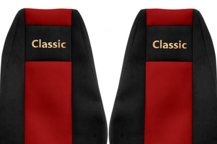Huse scaun camion Classic (rosu, material velur, serie CLASSIC, centura pasager asamblata in scaun) Renault Trucks Premium [2]
