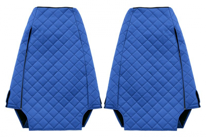 Huse scaun camion Elegance (albastru, material eco-piele / velur, serie ELEGANCE) potrivit RENAULT PREMIUM [2]
