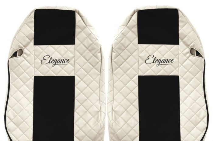 Huse scaun camion Elegance (bej, material eco-piele / velur, serie ELEGANCE) potrivit MERCEDES [3]