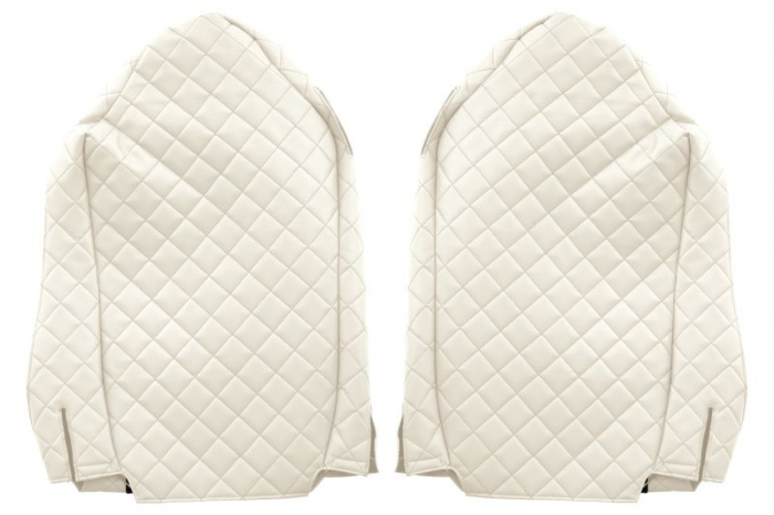 Huse scaun camion Elegance (bej, material eco-piele / velur, serie ELEGANCE) potrivit MERCEDES [2]
