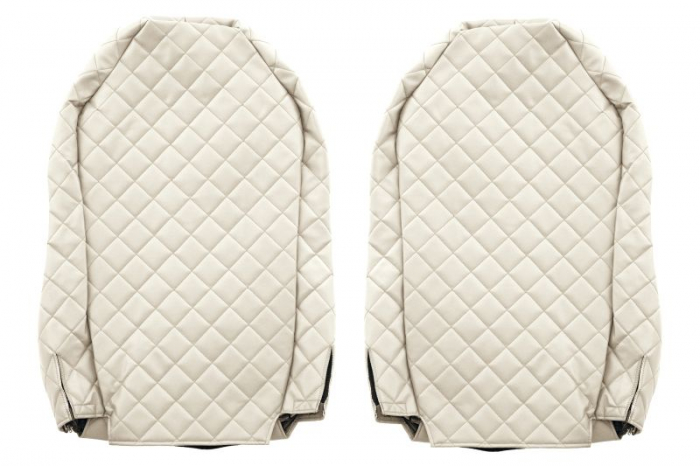 Huse scaun camion Elegance (bej, material eco-piele / velur, serie ELEGANCE) potrivit MERCEDES [2]