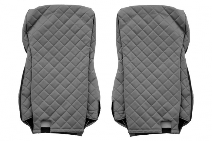 Huse scaun camion Elegance (gri, material eco-piele / velur, serie ELEGANCE, Euro 6) potrivit DAF [2]